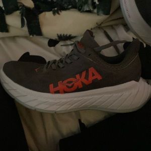 Women Red-Orange/Gray HOKA Shoes